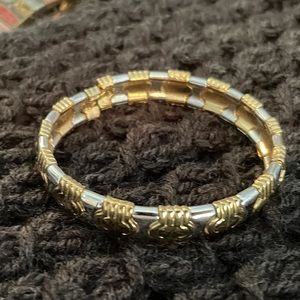 Gold and silver bracelet